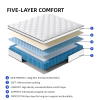 King Size Mattress,12 Inch Hybrid Mattress in a Box with Gel Memory Foam