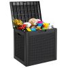 31-gallon deck box, an external storage box that can be locked outdoors for use, with external waterproof resin