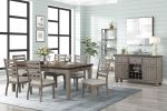 Casual Two Tone 6 Drawer Dining Table