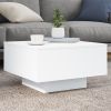 Coffee Table White Engineered wood 21.7 in x 21.7 in x 12.2 in