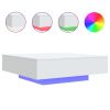 Coffee Table White Engineered Wood Medium Coffee Table Square