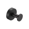 Round Base Wall Hanging Coat Hook with Screws- Matte Black Towel Hook, 4 Pack, for Entry Shoe Cabinet, Wardrobe Bathroom Bedroom Furniture Hardware