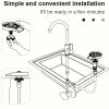 "2-in-1 Kitchen Sink Cup Washer & Sprayer - High Pressure Auto Flush Faucet Attachment"