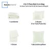 5-Piece Cream Cozy Plush Comforter Set, Full/Queen