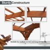 12 x 10 FT Outdoor Wood Pergola, Wooden Grape Pergola for Climbing Plant Support for Garden, Patio, Backyard, Deck, Brown