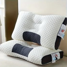 YBZ 3D Knitted Cotton Massage Pillow (Option: White-2PCS)