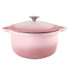 Dutch Oven,Dutch Oven Pot with Lid,5 QT Enamel Dutch Ovens with Dual Handles,Cast Iron Pot for Braiser,Cooking,Gifts for Family