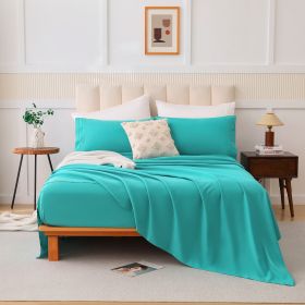 Four-piece Bed Set, Q (Color: grass green)