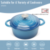 Dutch Oven,Dutch Oven Pot with Lid,5 QT Enamel Dutch Ovens with Dual Handles,Cast Iron Pot for Braiser,Cooking,Gifts for Family
