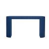 Curved Design Console Table with Unique Vertical Stripe Design ,Suitable for Living Room,Study and Entrance